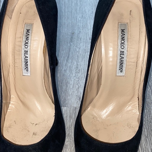 Manolo Blahnik BB 105mm suede pumps - Picture 2 of 6